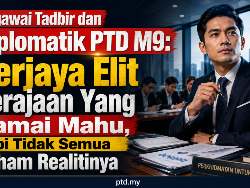 Pegawai Tadbir dan Diplomatik PTD M9: Kerjaya Elit Kerajaan Yang Ramai Mahu, Tapi Tidak Semua Faham Realitinya