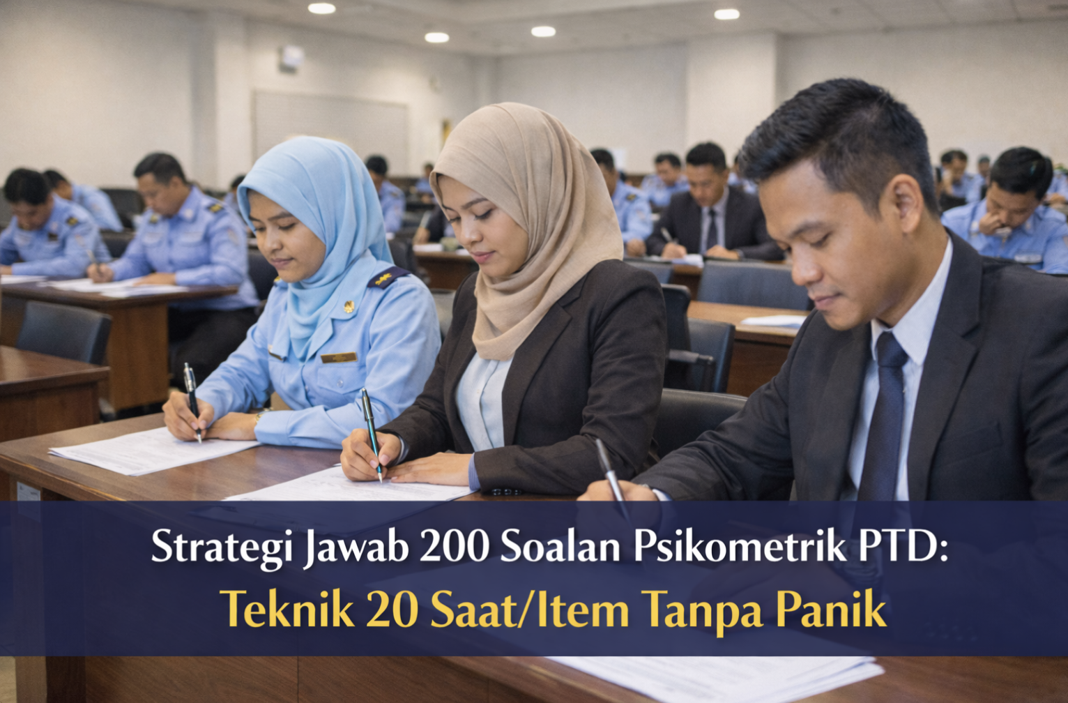 Strategi Jawab 200 Soalan Psikometrik PTD: Teknik 20 Saat/Item Tanpa Panik