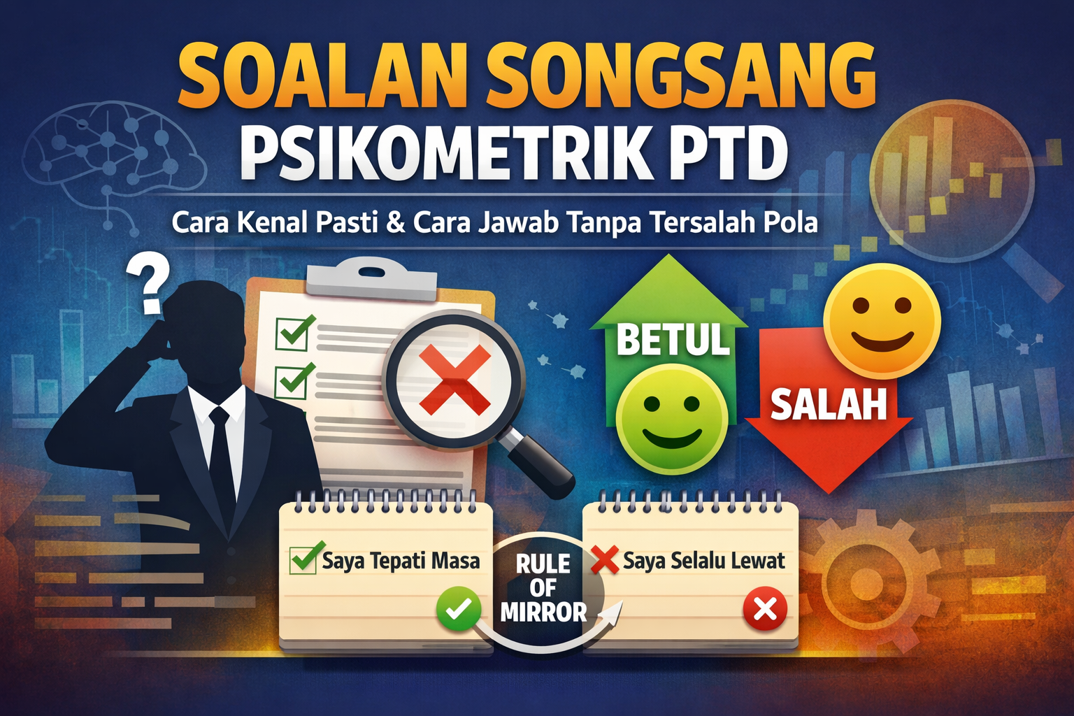 Soalan Songsang Psikometrik PTD: Cara Kenal Pasti & Cara Jawab Tanpa Tersalah Pola