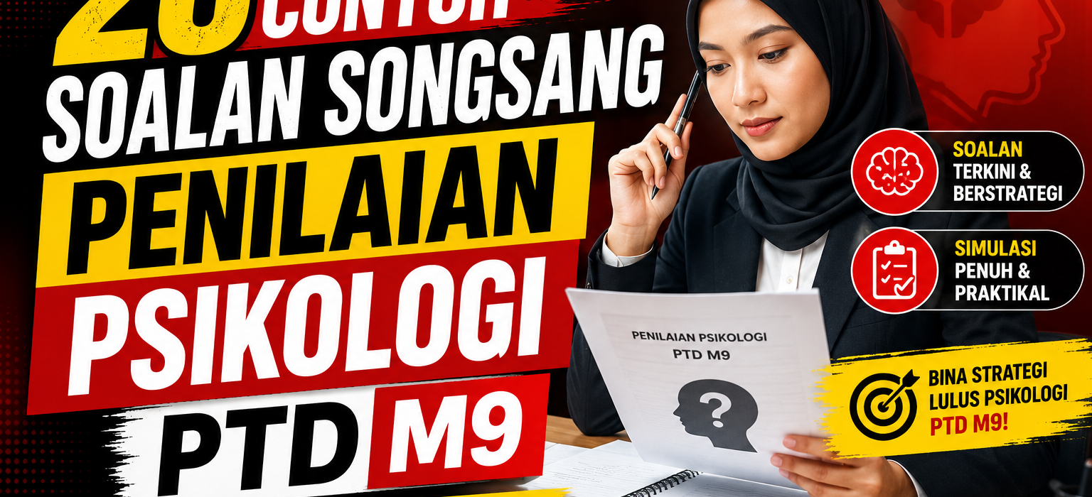 20 Contoh Soalan Songsang Penilaian Psikologi PTD M9 Lengkap Dengan Simulasi