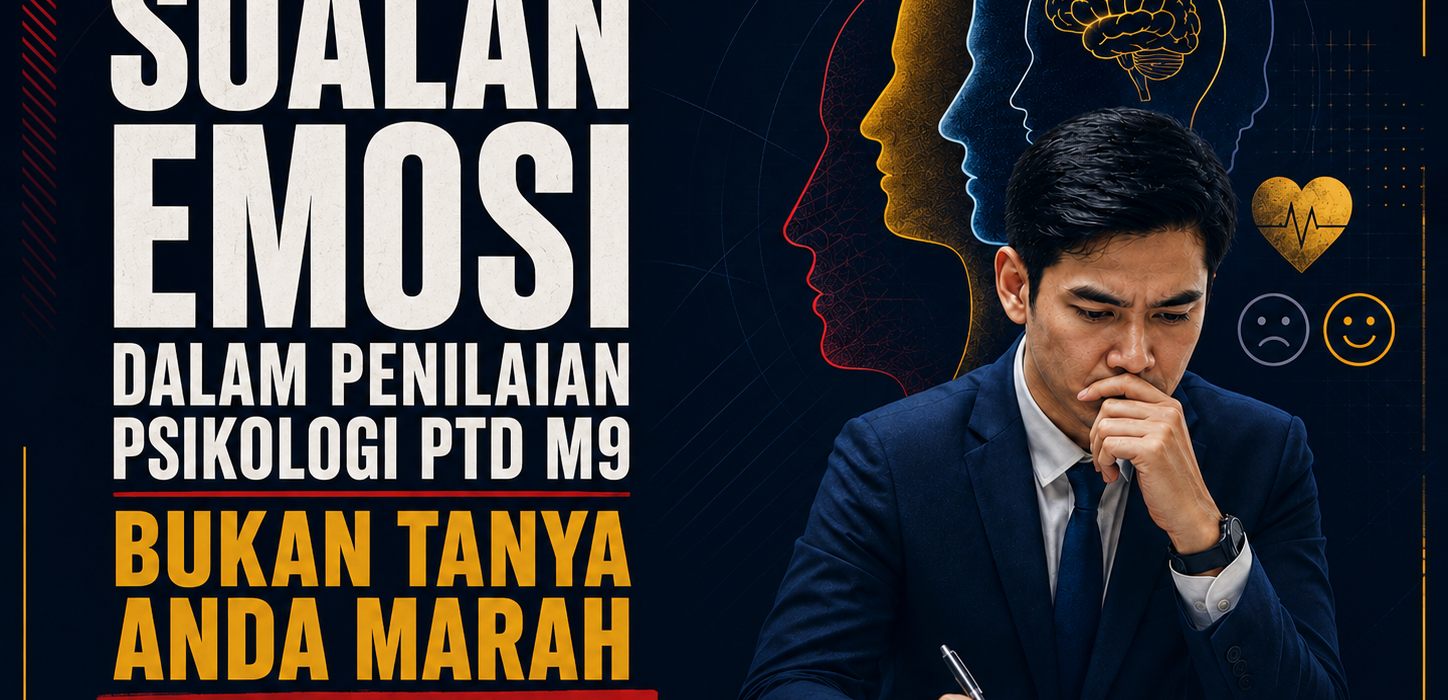 Soalan Emosi Dalam Penilaian Psikologi PTD M9 Bukan Tanya Anda Marah Atau Tidak — Ini Maksud Sebenarnya