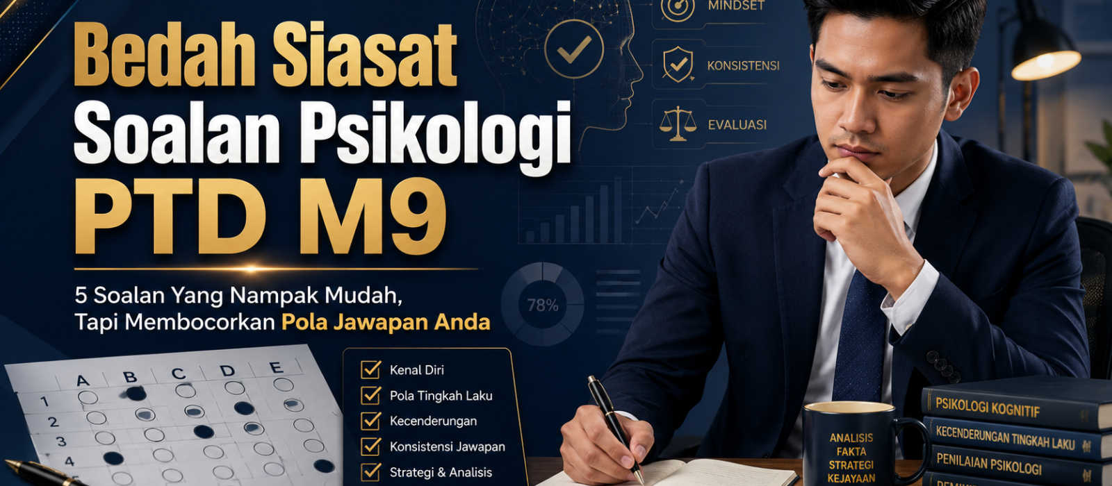 5 Soalan, 5 Jawapan! Ini Bedah Siasat Soalan Psikologi PTD M9 Untuk Anda