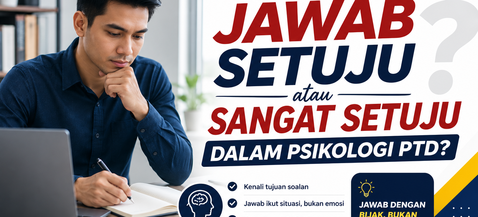 Bila Perlu Jawab Setuju atau Sangat Setuju Dalam Psikologi PTD?