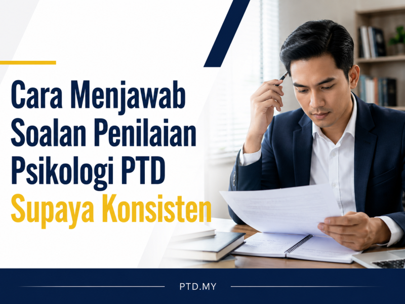 Cara Menjawab Soalan Penilaian Psikologi PTD Supaya Konsisten