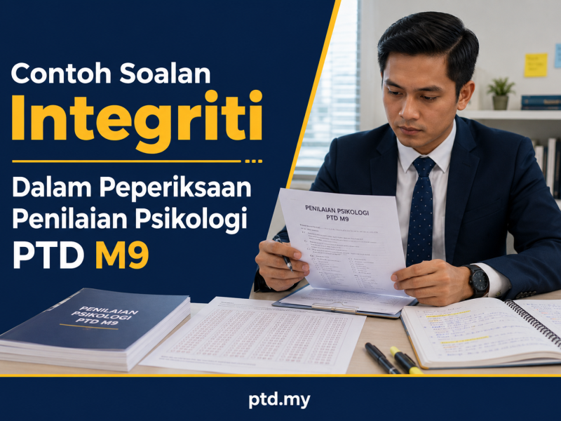 Contoh Soalan Integriti Dalam Peperiksaan Penilaian Psikologi PTD M9