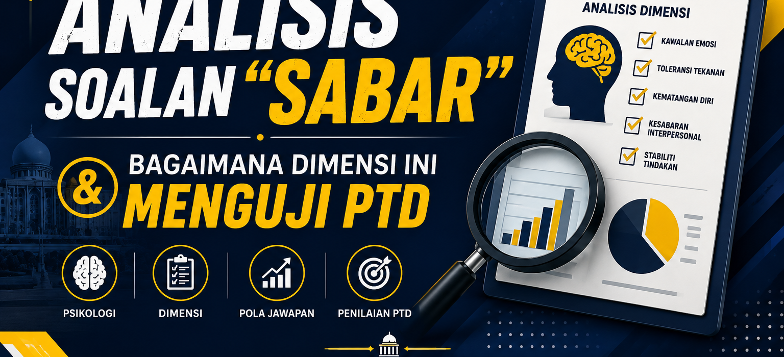 Penilaian Psikologi PTD Bukan Tengok Satu Jawapan — Ini Cara Sistem Baca Pola Anda