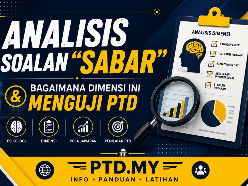 Penilaian Psikologi PTD Bukan Tengok Satu Jawapan — Ini Cara Sistem Baca Pola Anda
