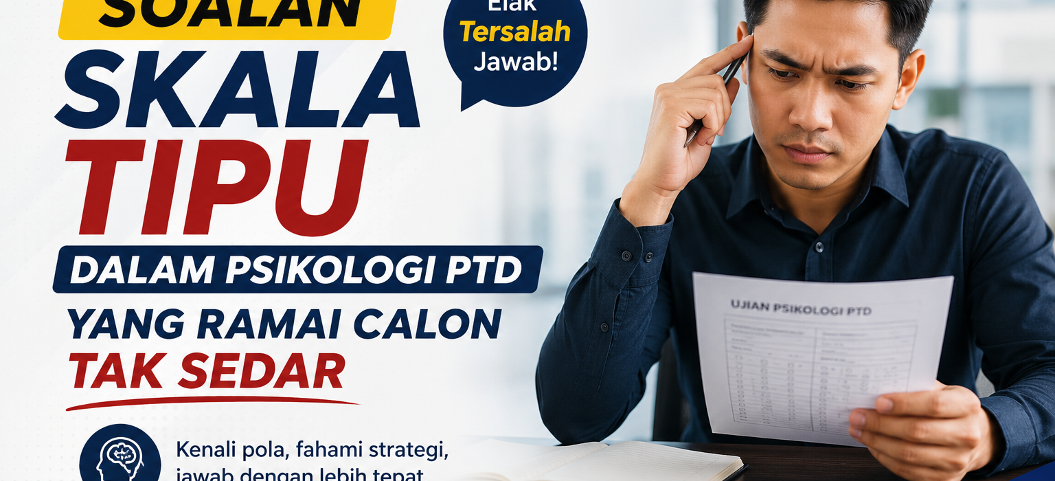 Soalan Skala Tipu Dalam Psikologi PTD Yang Ramai Calon Tak Sedar